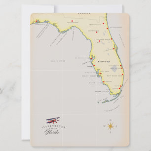 Mapa ilustrado de Florida