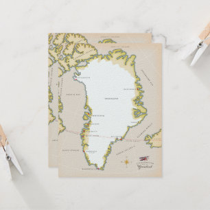 Mapa ilustrado de Groenlandia