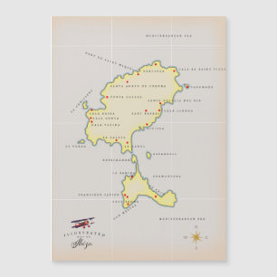 Mapa ilustrado de Ibiza