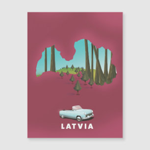 Mapa ilustrado de Letonia