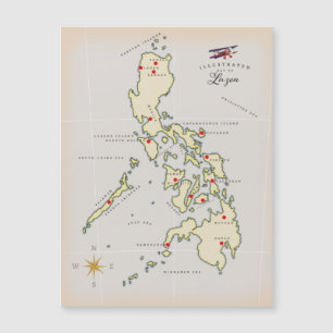 Mapa ilustrado de Luzón mapa de Filipinas