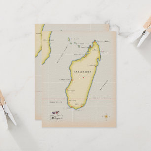 Mapa ilustrado de Madagascar