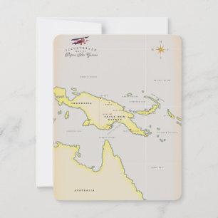 Mapa ilustrado de Papúa Nueva Guinea