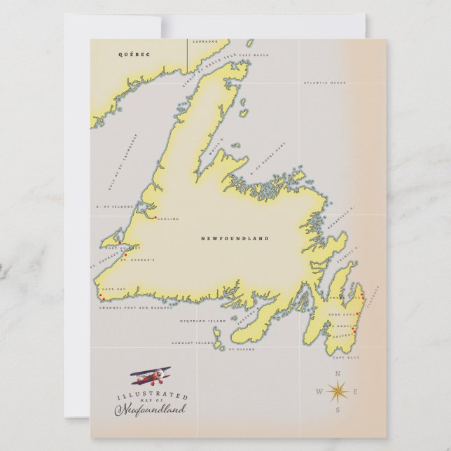 Mapa ilustrado de Terranova. (Reverso)