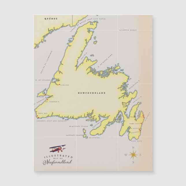 Mapa ilustrado de Terranova. (Anverso)