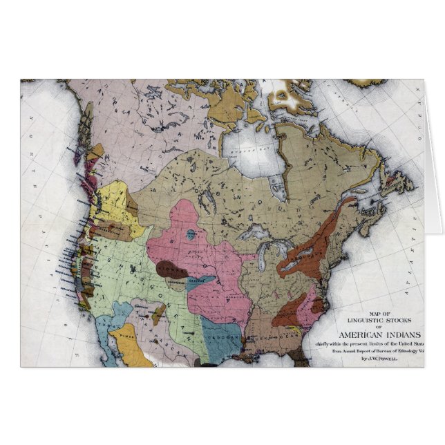 MAPA: INDIOS AMERICANOS 3 (Anverso (Horizontal))