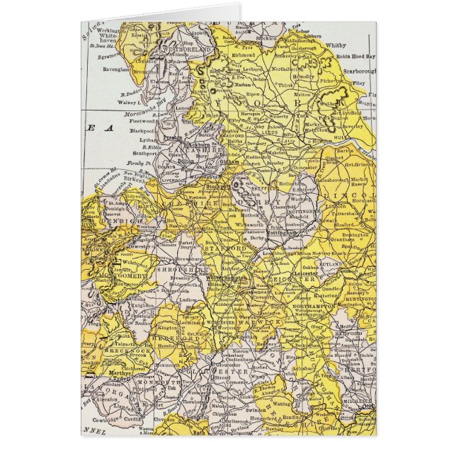 MAPA: INGLATERRA Y PAÍS DE GALES (Frente)