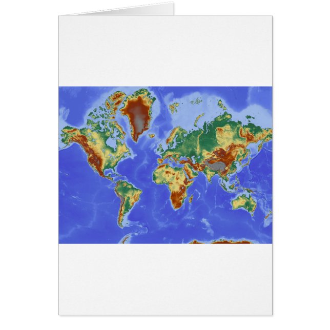 Mapa internacional de la geografía mundial (Frente)