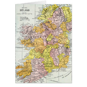 MAPA: IRLANDA, c1890