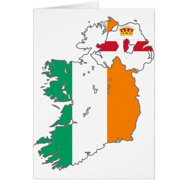 Mapa irlandés de la nación celta (Frente)