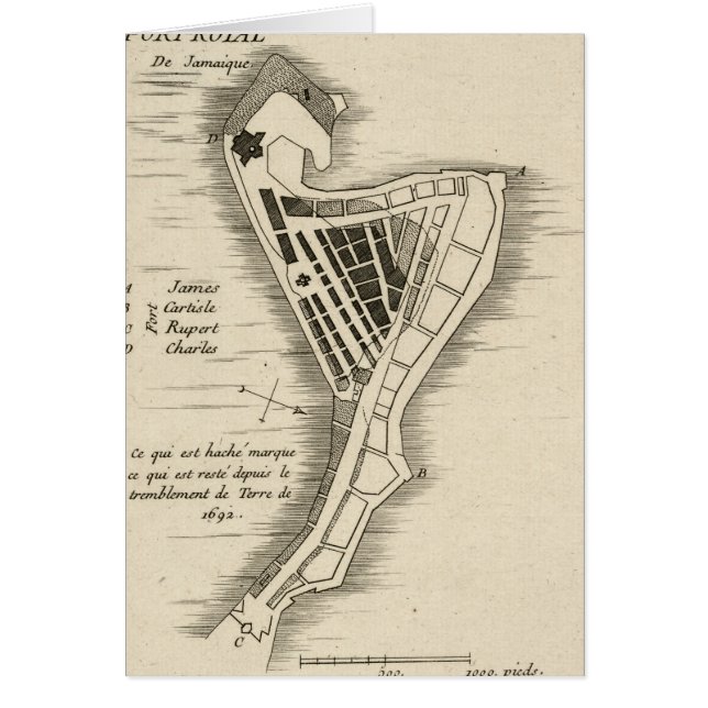 MAPA: JAMAICA, 1755 (Frente)