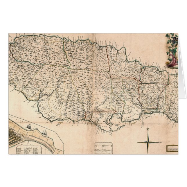 MAPA: JAMAICA, 1755 2 (Anverso (Horizontal))