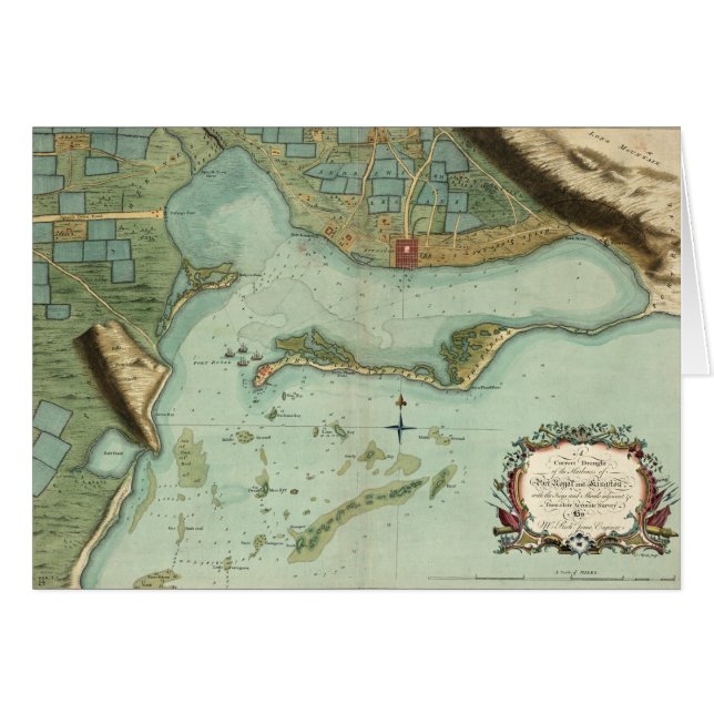 MAPA: JAMAICA, 1756 (Anverso (Horizontal))