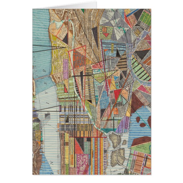 Mapa moderno de Nueva York I (Frente)