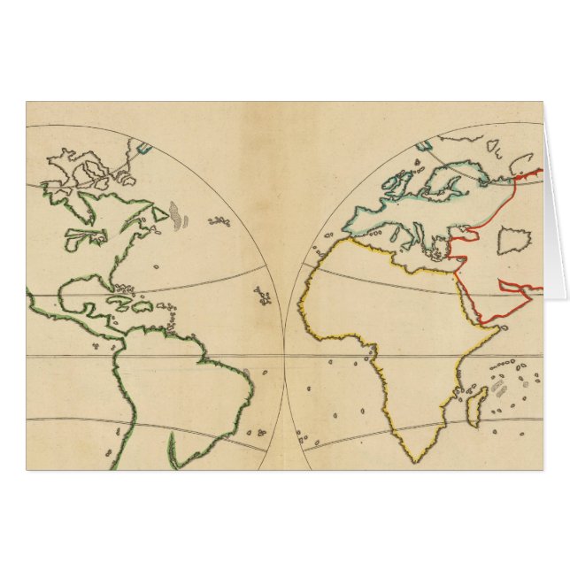 Mapa mundial con 5 zonas (Anverso (Horizontal))