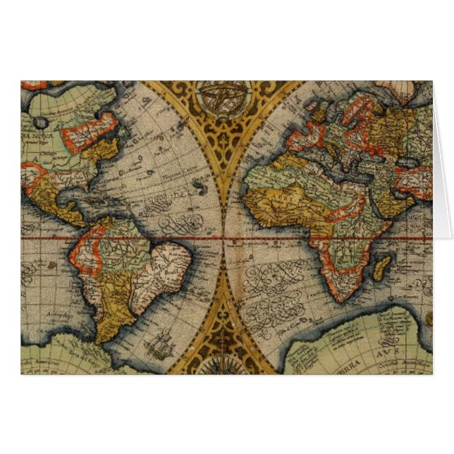 Mapa mundial de 1590 (Anverso (Horizontal))
