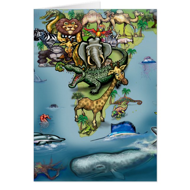 Mapa mundial de Oceanía África (Frente)