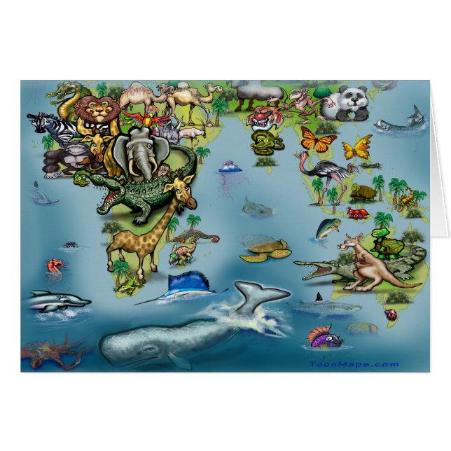 Mapa mundial de Oceanía África (Anverso (Horizontal))