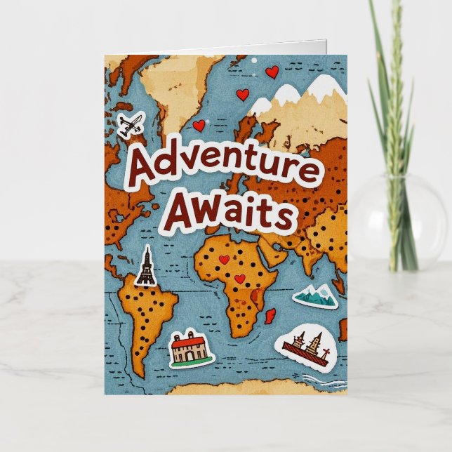 Mapa Mundial de Viajes con cita (Anverso)