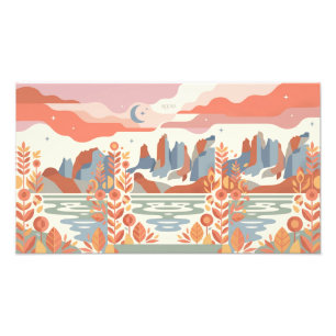 Mapa Mundial Floral Ilustración Botánica Foto Enla