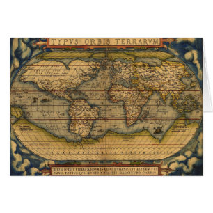 Mapa Mundial Viaje Antiguo Ortelius Europa