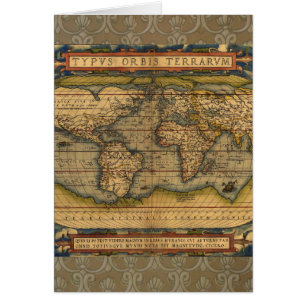 Mapa Mundial Viaje Antiguo Ortelius Europa