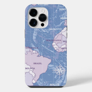 MAPA MUNDIAL VIAJE FUNDA para iPhone 14 PRO MAX
