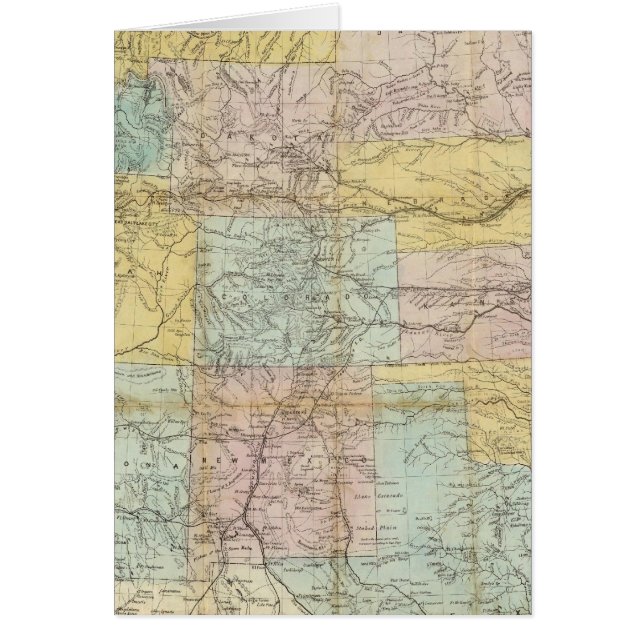 Mapa Nacional Del Territorio De Los Estados Unidos (Frente)