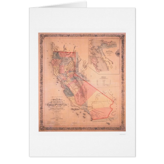 Mapa oficial de California (Frente)