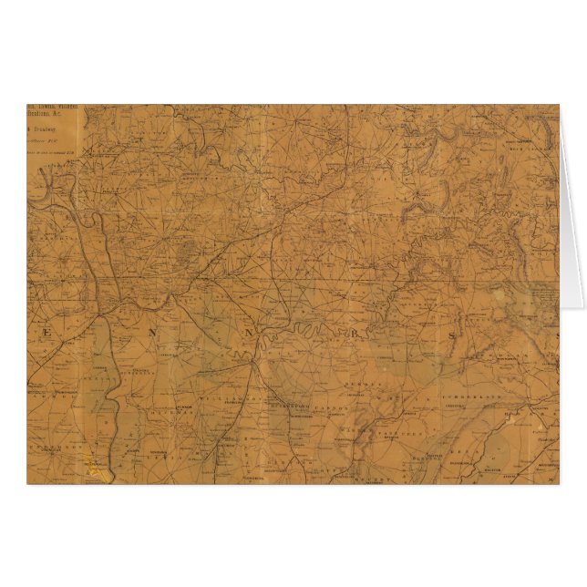 Mapa oficial de Lloyd del estado de Tennessee (Anverso (Horizontal))