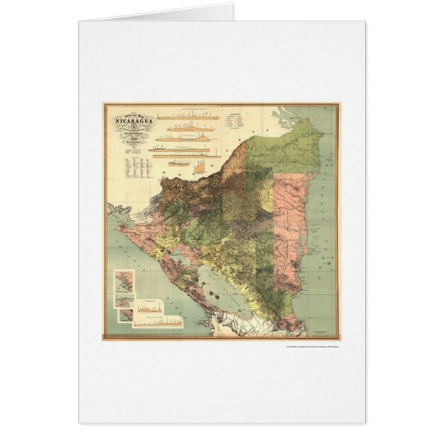 Mapa oficial de Nicaragua 1898 (Frente)