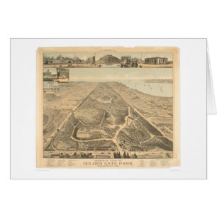 Mapa panorámico 1892 (0644A) de Golden Gate Park