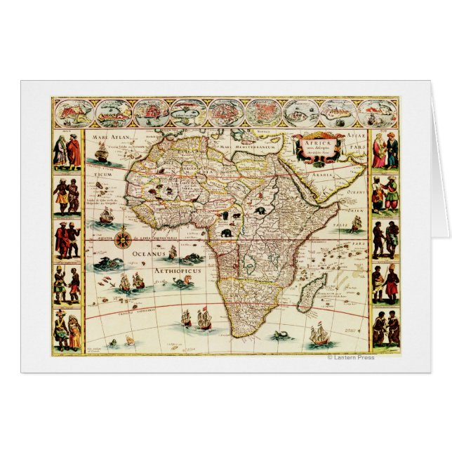 Mapa Panorámico de África 2 (Anverso (Horizontal))
