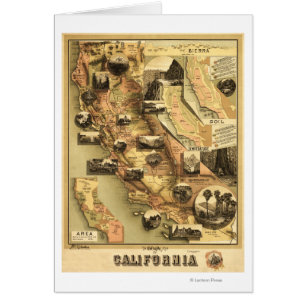 Mapa panorámico de California