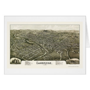 Mapa panorámico de Cambridge, OH - 1897