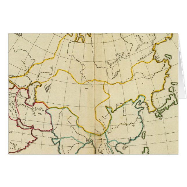 Mapa plano de Asia (Anverso (Horizontal))