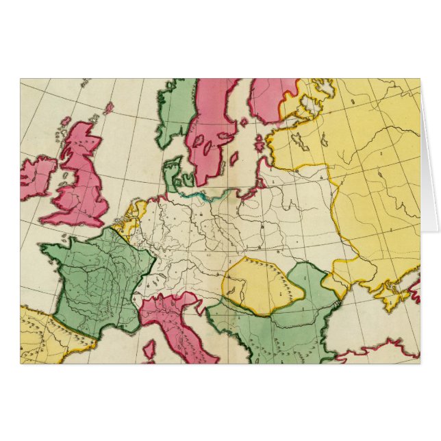 Mapa plano de Europa (Anverso (Horizontal))