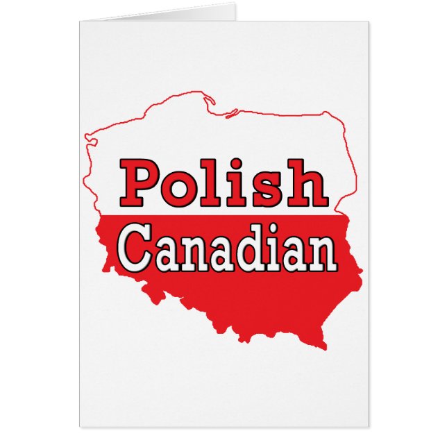 Mapa polaco del polaco del canadiense (Frente)