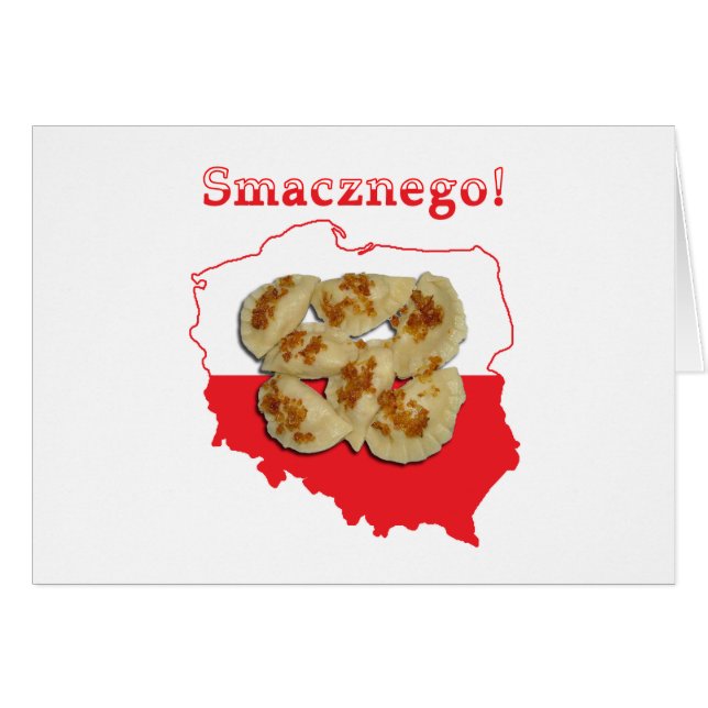 Mapa polaco Pierogi Smacznego (Anverso (Horizontal))
