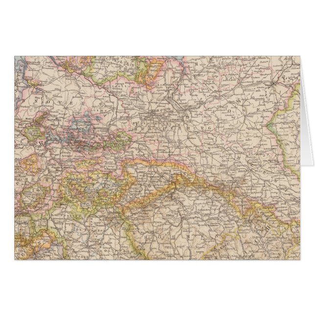 Mapa político de Alemania (Anverso (Horizontal))