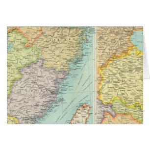 Mapa político de China Oriental