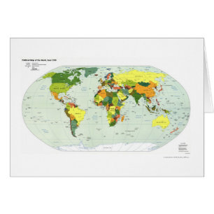 Mapa político del mundo - 1998