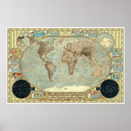 Mapa político del mundo - Decoración imperial