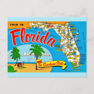 Mapa postal de Florida Sunshine