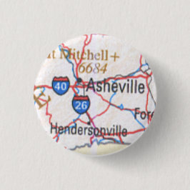Mapa que muestra Asheville/el botón de