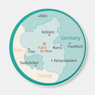 Mapa que muestra el imán de Hahn AB