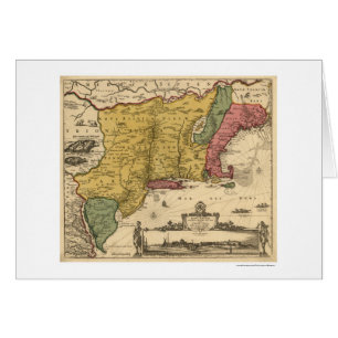 Mapa regional de Nueva Inglaterra - 1685