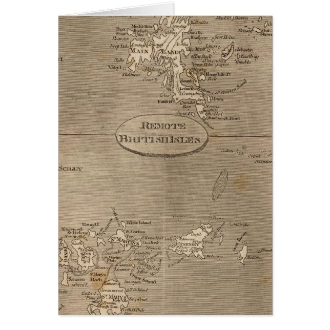 Mapa remoto de las Islas Británicas por Arrowsmith (Frente)