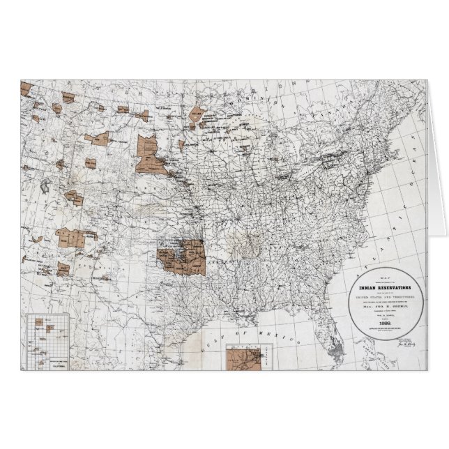 MAPA: RESERVAS, 1888 (Anverso (Horizontal))