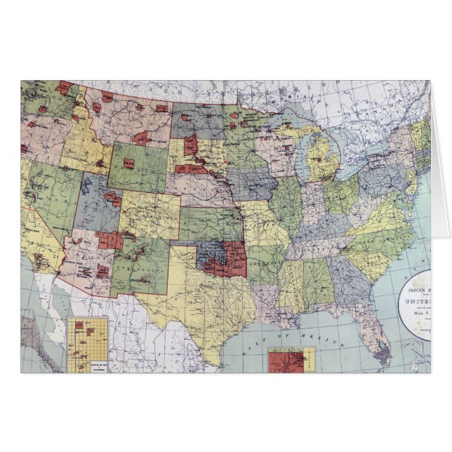 MAPA: RESERVAS, 1892 (Anverso (Horizontal))